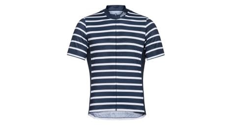 Odlo essential print short sleeve jersey blue/white