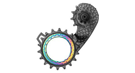 Chape de dérailleur hollowcage absoluteblack pour shimano ultegra 8150 12 v rainbow