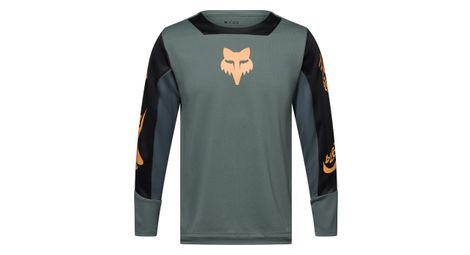 Maillot Manches Longues Fox Defend Creation Junior Vert Enfant