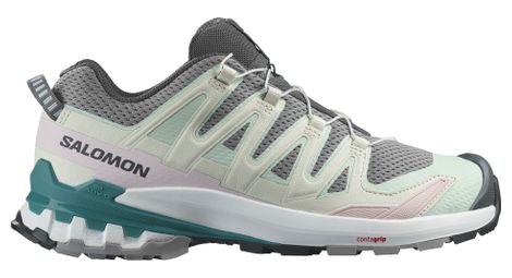 Chaussures de Trail Femme Salomon XA Pro 3D V9 Gris/Vert/Rose