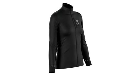 Chaqueta cortavientos compressport hurricanepara mujer negra l