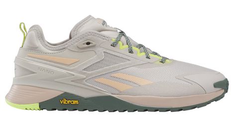 Reebok nano x3 adventure beige/kaki damesschoenen