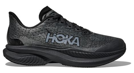 hoka mach 6 running shoes black child
