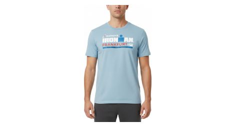 T-shirt manches courtes ironman frankfurt bleu ciel homme