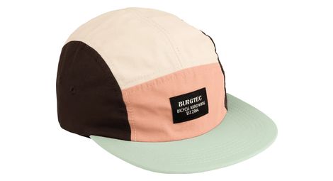 Gorra burgtec courier cinco paneles / napolitana / negra beige
