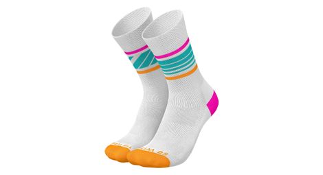 Chaussettes incylence running party pace blanc/cyan