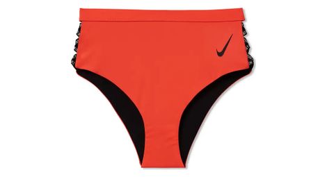 Nike swim cheeky slip bikini a vita alta arancione