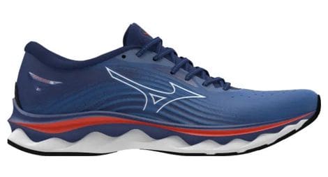 Chaussures de running mizuno wave sky 6 bleu rouge