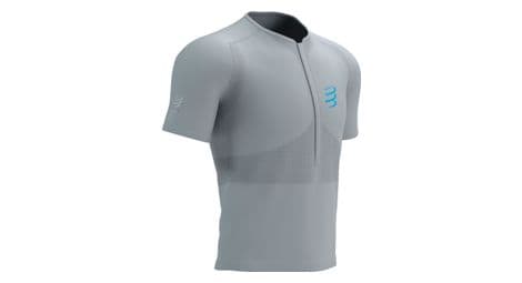 Compressport trail half-zip fitted ss top alloy grey
