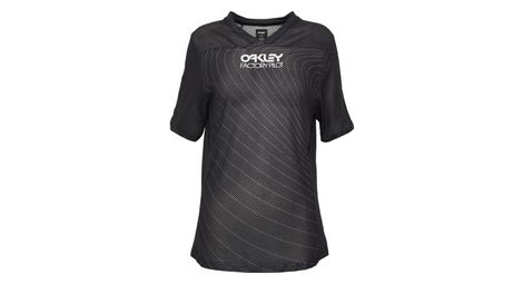 Maillot manches courtes femme oakley factory pilot noir
