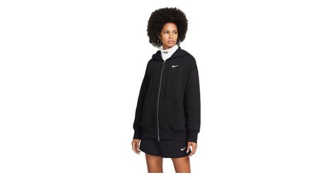 Sweat a capuche femme nike sportswear phoenix noir