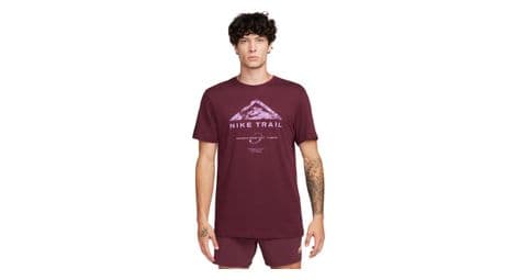 Camiseta de manga corta nike dri-fit trail purple