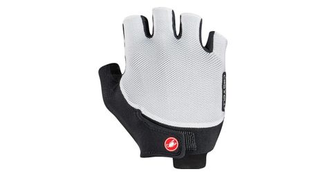 Guantes cortos castelli endurance para mujer negro/blanco