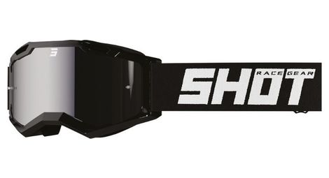 Skibrille Shot Assault 2.0 Solid Iridium Schwarz Glänzend