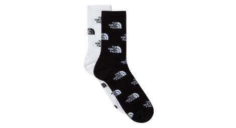 2 Pares de Calcetines de media caña The North Face Everyday Negro/Blanco (x2)