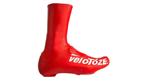 Velotoze couvres chaussures haute t red 002 latex rouge