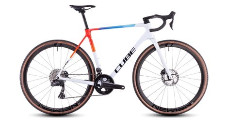 Cube cross race c:68x te bicicleta ciclocross shimano ultegra di2/grx di2 12s 700 mm teamline blanco azul rojo 2025