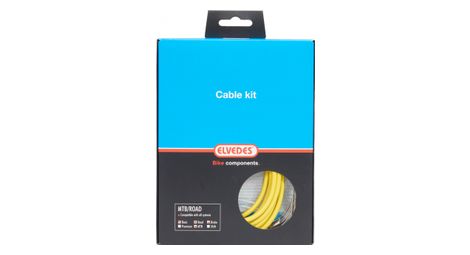 Kit complet freinage cables et gaines basic elvedes jaune