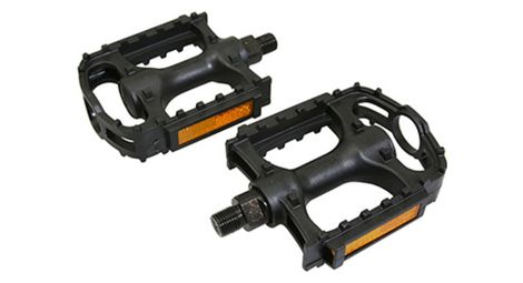 Marwi jeu de pédales vtt/trekking sp-872n avec filetage fin plastique noir (emballage blister)