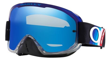Oakley o-frame 2.0 pro mx goggle troy lee design black stripes / black ice iridium / oo7115-48