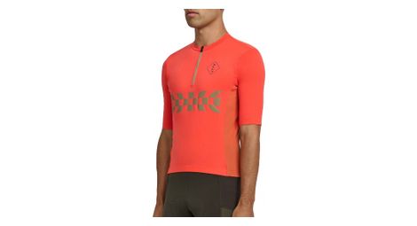 Maap alt_road 1/2 zip short sleeve jersey mars red