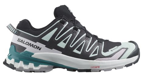 Salomon xa pro 3d v9 gore-tex damen trailrunning-schuheschwarz/grün/pink