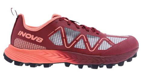 Chaussures de trail inov-8 mudtalon speed rouge rose femme