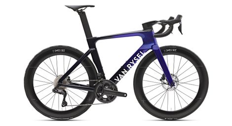 Van rysel rcr-f pro road bike shimano ultegra di2 12s 700 mm electric purple 2025