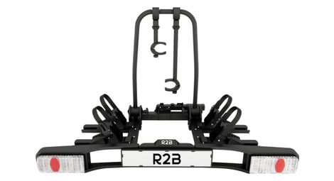 R2b porte-vélos de voiture - convient pour 2 vélos - pliable et inclinable - capacité de transport de 60 kg - 13 pôles