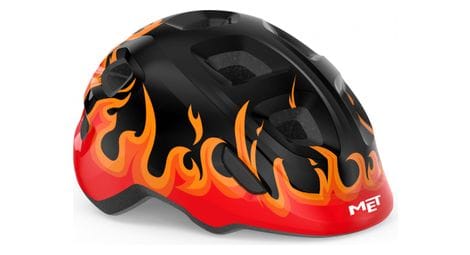 Casco infantil met hooray negro rojo s (52-57 cm)