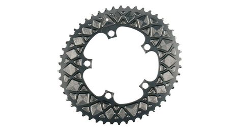 Plato AbsoluteBlack Premium Ovalado 110/5 BCD para Sram 11 V Gris