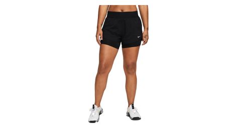 Pantaloncini nike dri-fit one 3in 2-in-1 donna nero