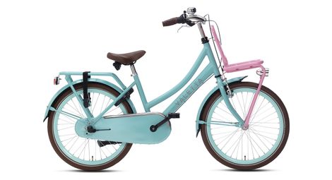Velo enfant valetta cargo n3 filles 22 pouces turquoise rose