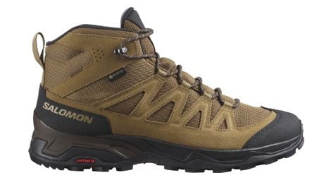 Chaussures de trail salomon x ward leather mid gore-tex marron/noir