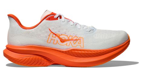 Scarpe da corsa hoka mach 6 bianco/rosso uomo