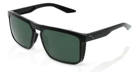 Lunettes 100% renshaw gloss black grey green lens / noir / vert