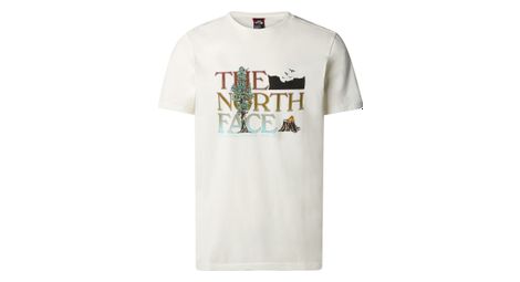 The north face graphic short sleeve t-shirt white m