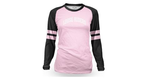 Damen langarmtrikot loose riders heritage pink