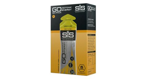 Gels énergétiques sis go isotonic energy citron/citron vert - 6x60ml