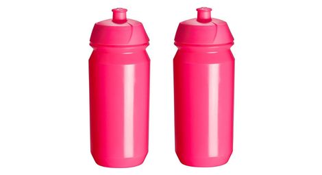 2 x bidons - 500 ml - rose flashy pink