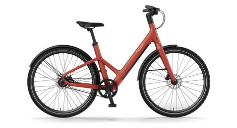 Velo electrique urbain reany w1 rouge