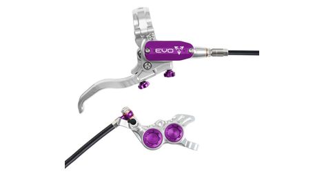 Frein arrière hope tech4 evo gr4 argent / violet durite standard