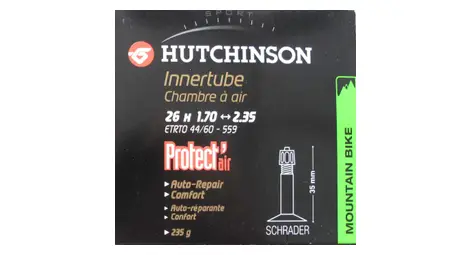 Hutchinson butyl tube protect'air 26 * 1.70 2.35 big schrader valve (per stuk)
