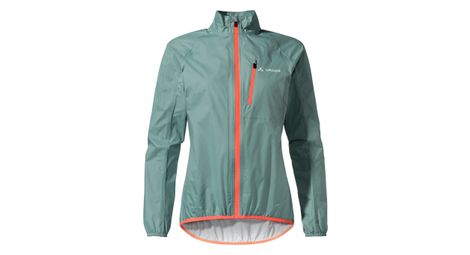 Chubasquero Mujer Vaude Drop III Verde Musgo Polvoriento