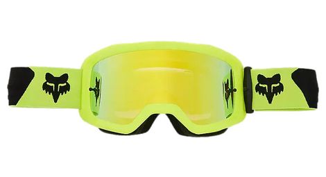 Fox main core reflective lens mask fluorescent yellow