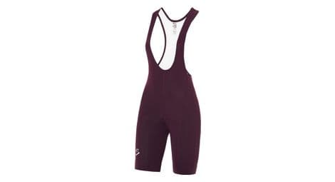 Kurze damen-trägerhose spiuk anatomic bordeaux