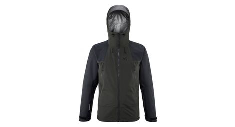 Veste impermeable millet k hybrid gtx gris noir homme