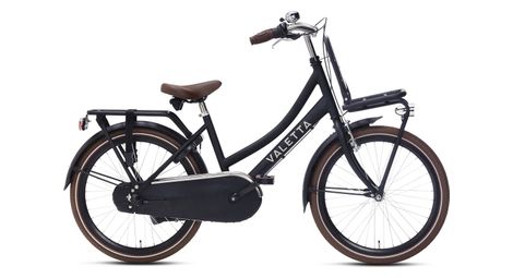 Velo enfant valetta cargo filles 22 pouces noir mat