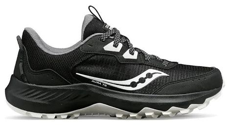 Chaussures de trail running femme sauconny aura tr noir blanc