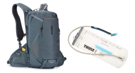 Sac à dos thule rail 18l gris dark slate + poche à eau thule 2.5l